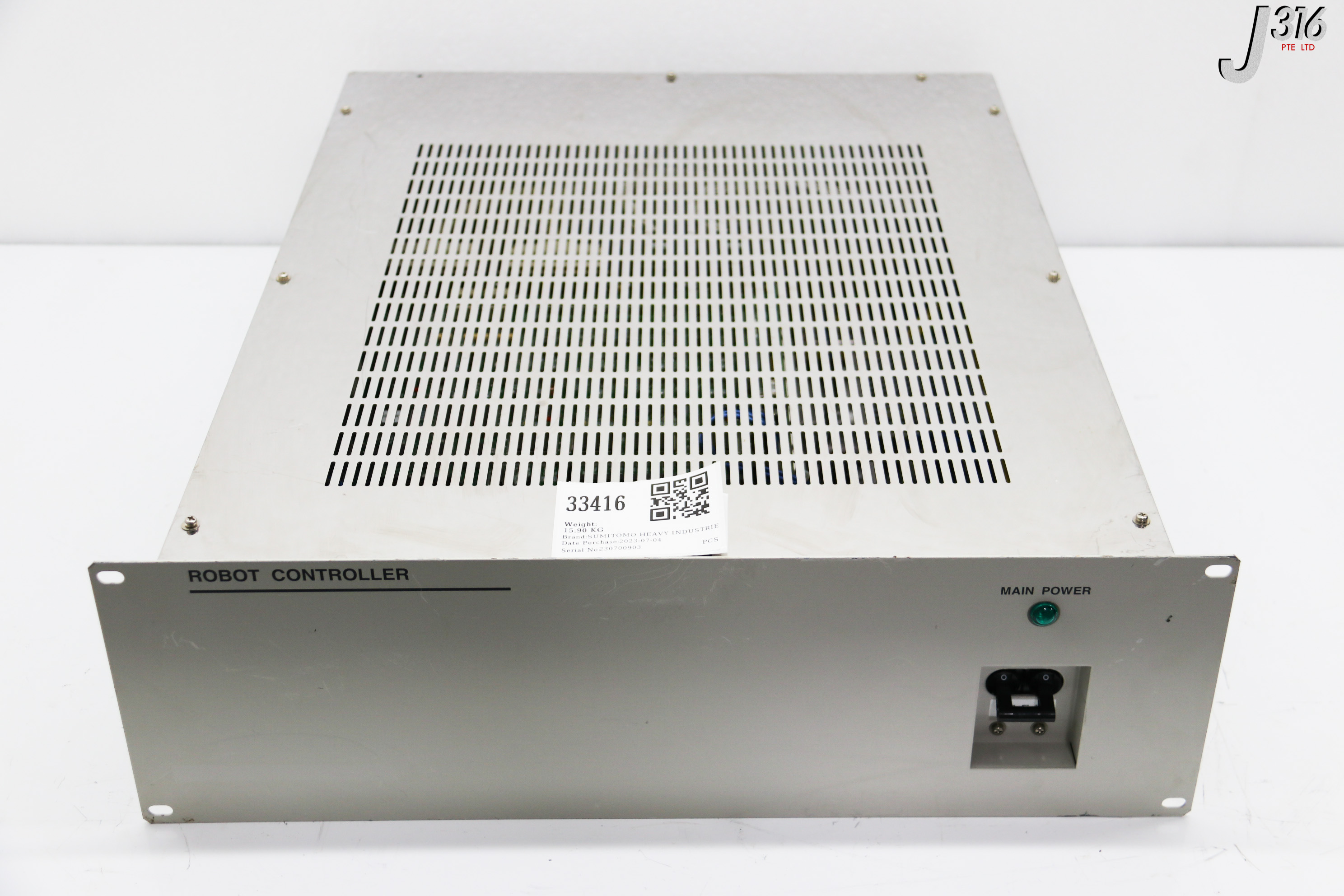 33416 SUMITOMO HEAVY INDUSTRIES ROBOT CONTROLLER, P/N 1106395 MP